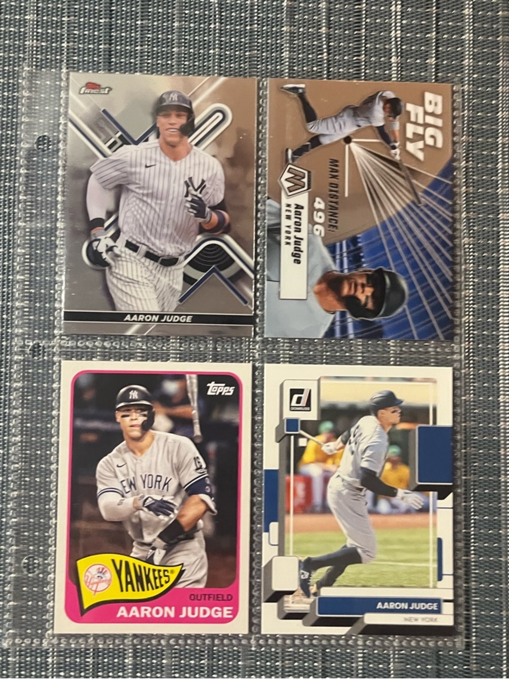 ⚾️ Aaron Judge Panini/Topps MLB Baseball Sports Trading Card, Lot of 4 Cards